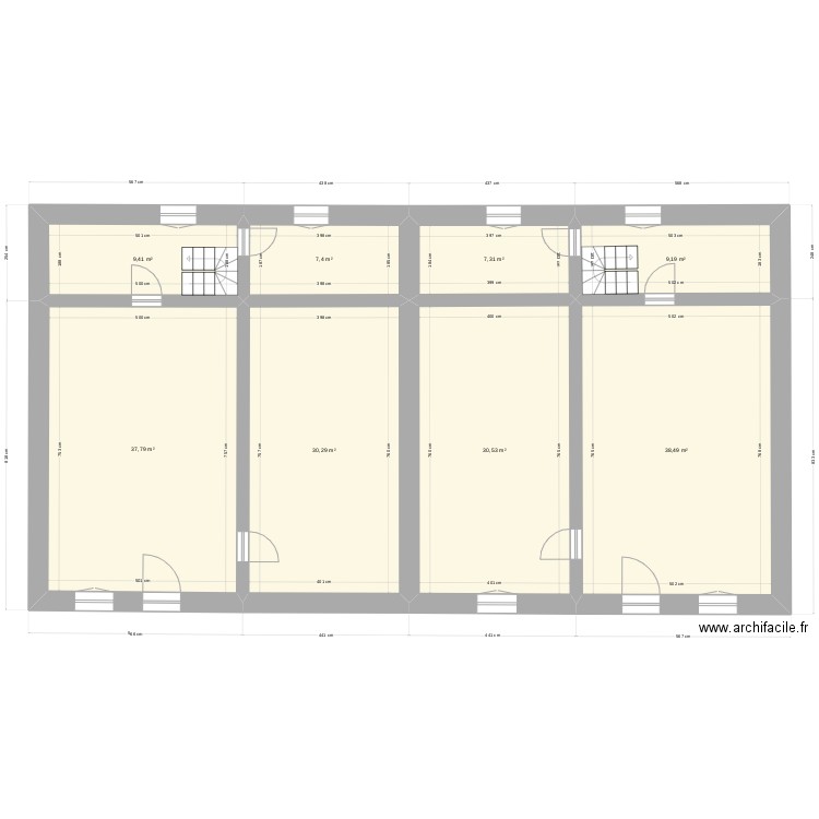 Clos RDC actuel. Plan de 0 pièce et 0 m2