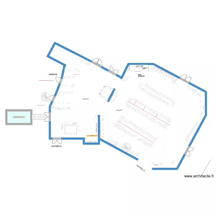 FANTASTIKCON 2026 PREVISION PLAN3 J. Plan de 1  et 7 m²