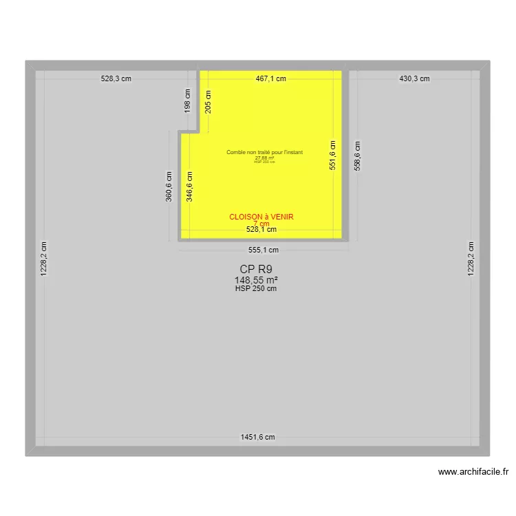 MONOURY MAR REGINE. Plan de 