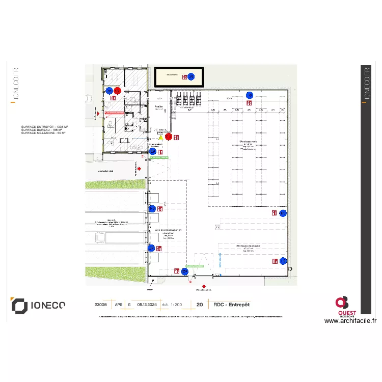 OUEST BOISSONS. Plan de 