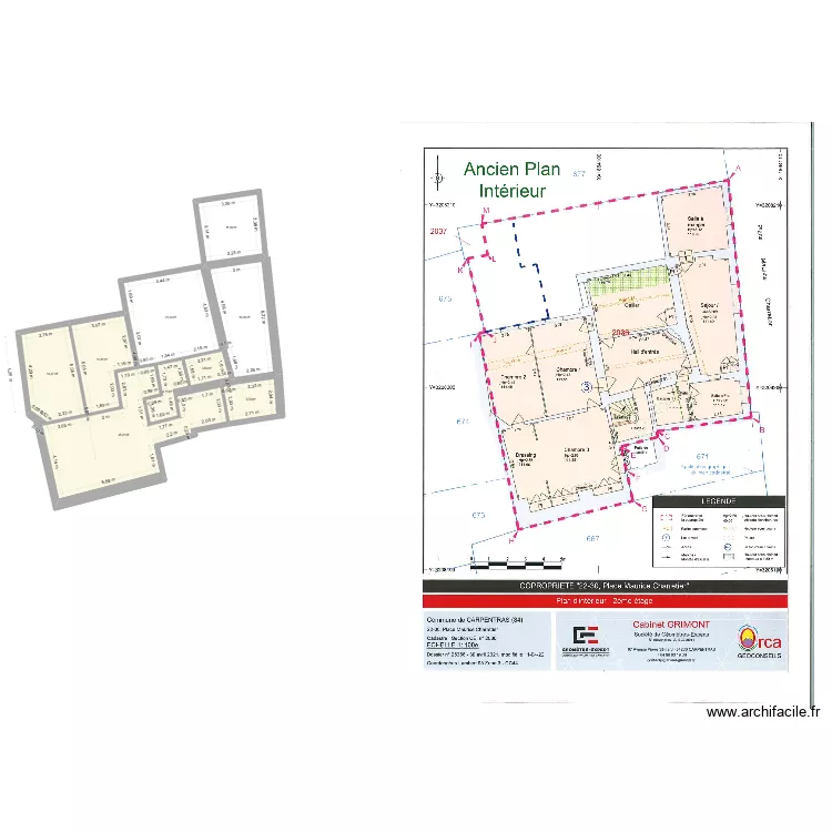logement loboda. Plan de 9  et 126 m²