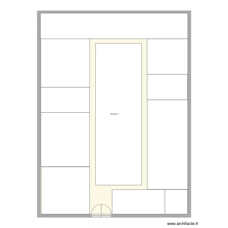 Intersport. Plan de 1  et 194 m²