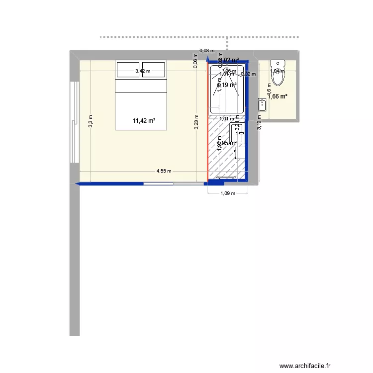 COOK Jeremy. Plan de 5  et 16 m²
