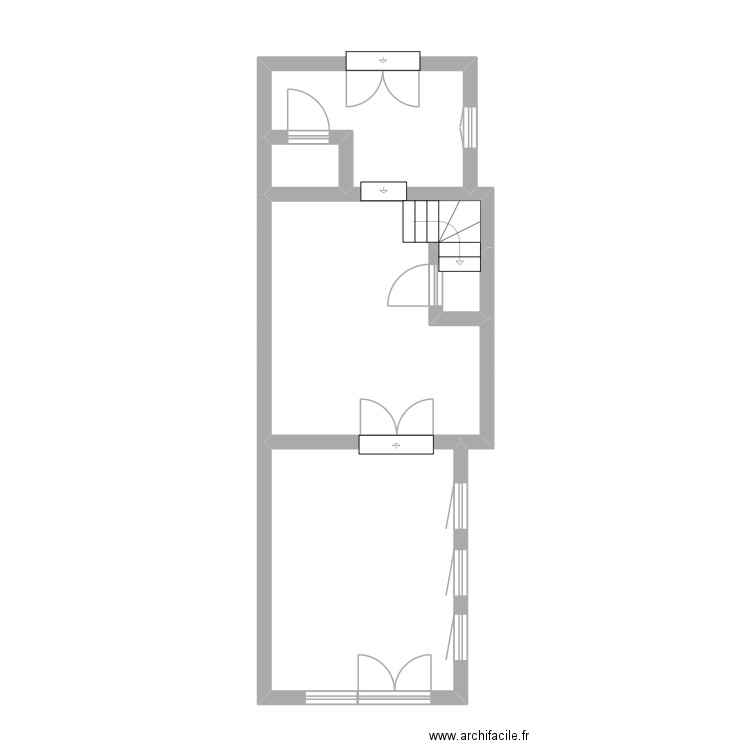 DECRAENE. Plan de 5 pièces et 42 m2