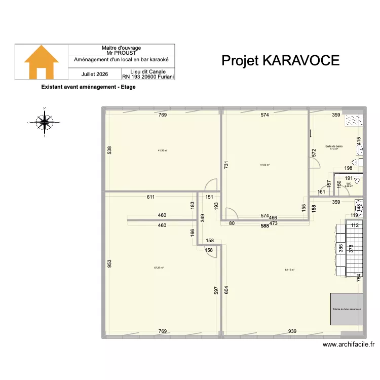 karavoce 4 Etage existant. Plan de 6 et 253 m² karavoce 4 Etage existant. Plan de 6 et 253 m²
