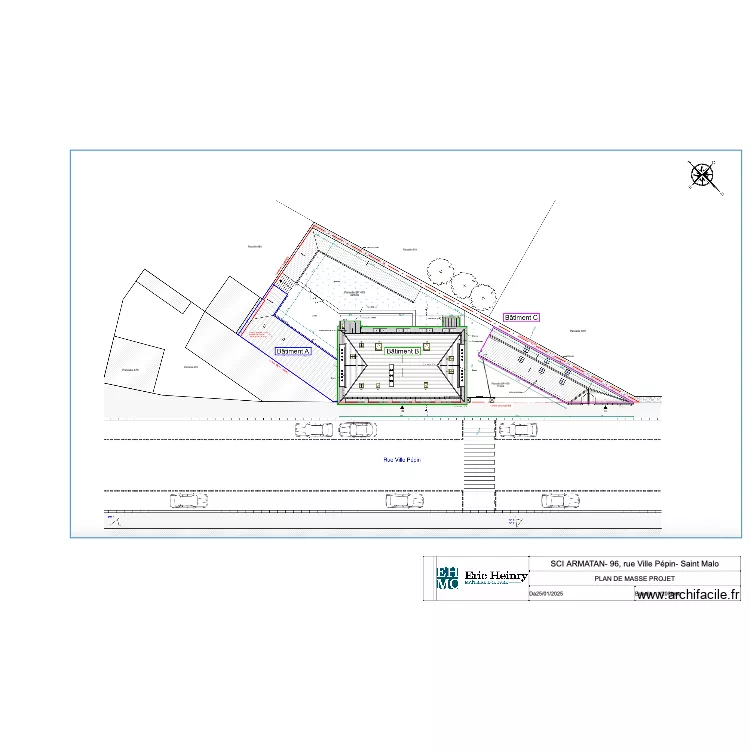 PLAN DE MASSE PROJET ARMATAN. Plan de PLAN DE MASSE PROJET ARMATAN. Plan de