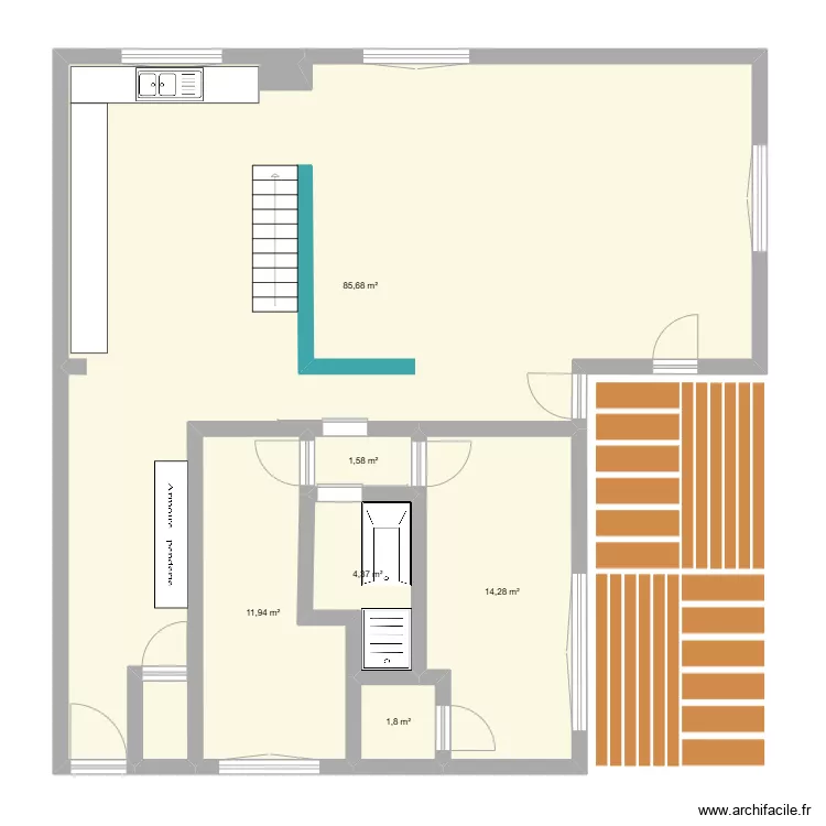 Appartement RDC 27  2. Plan de 