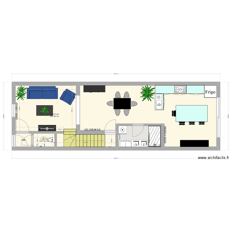 LUC & RUDY GOUY plan modifié. Plan de 11 pièces et 130 m2