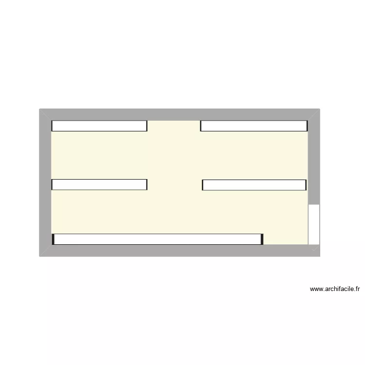 maridat trav&eacute;e 2 chois 1. Plan de 1  et 16 m²