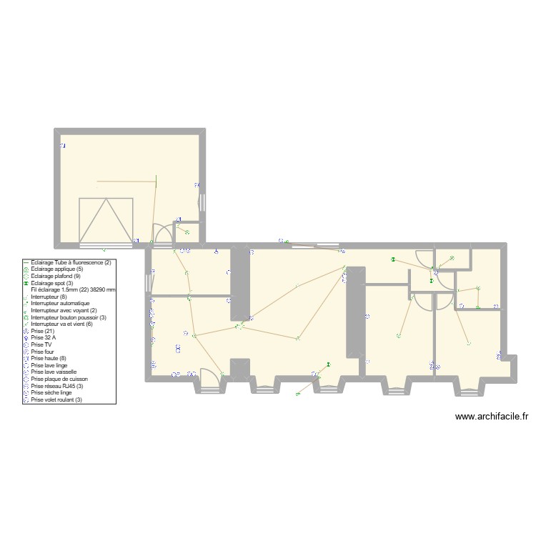 Rousseau. Plan de 0 pièce et 0 m2 Rousseau. Plan de 0 pièce et 0 m2