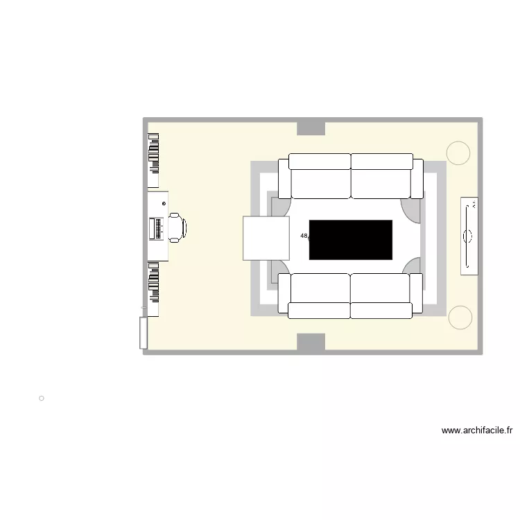 uzes salon 1. Plan de 1 et 48 m² uzes salon 1. Plan de 1 et 48 m²
