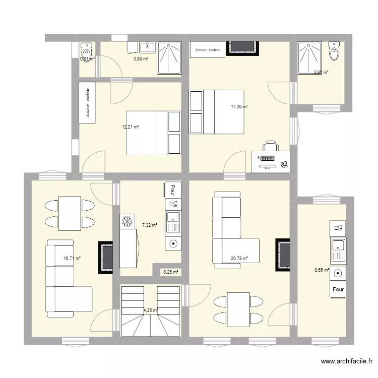 1er etage. Plan de 1er etage. Plan de