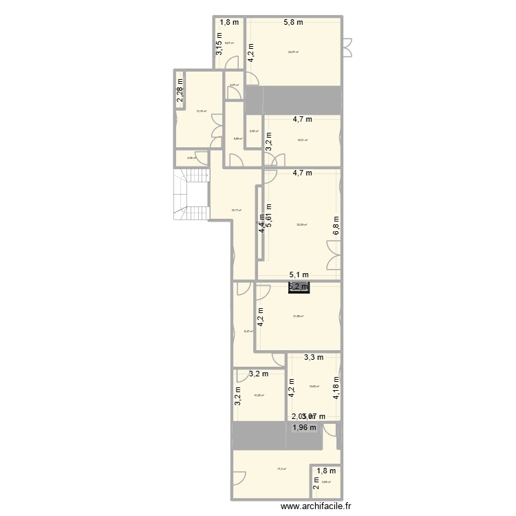 Plan actuel. Plan de 0 pièce et 0 m2