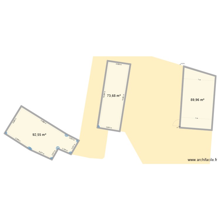 garage. Plan de 5 pièces et 439 m2