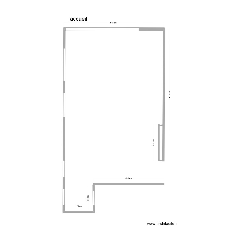 accueil vide. Plan de 0 pièce et 0 m2