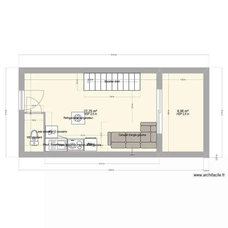 t2 six fours CUISINE 1. Plan de 2 et 29 m² t2 six fours CUISINE 1. Plan de 2 et 29 m²