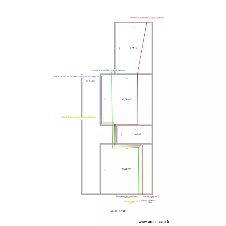 ENEDIS. Plan de 4 Pièces et 36 m² ENEDIS. Plan de 4 Pièces et 36 m²