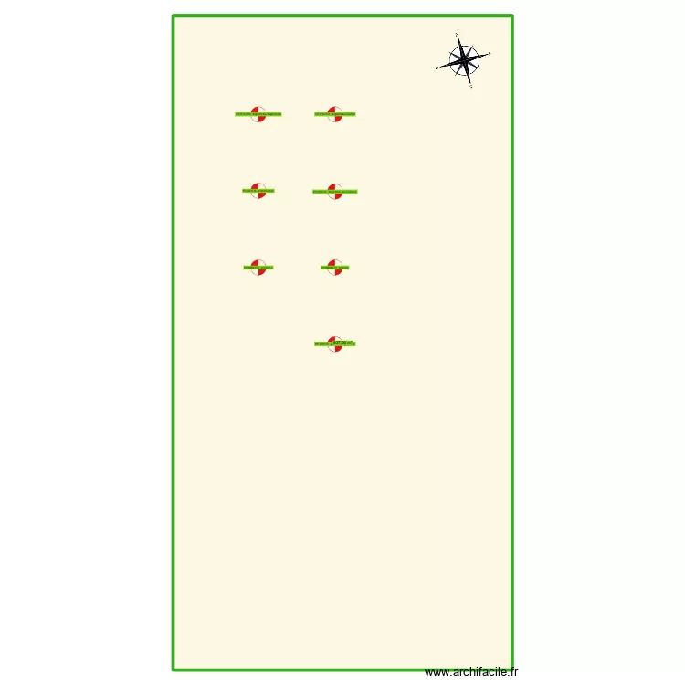 verger. Plan de 1  et 938 m²