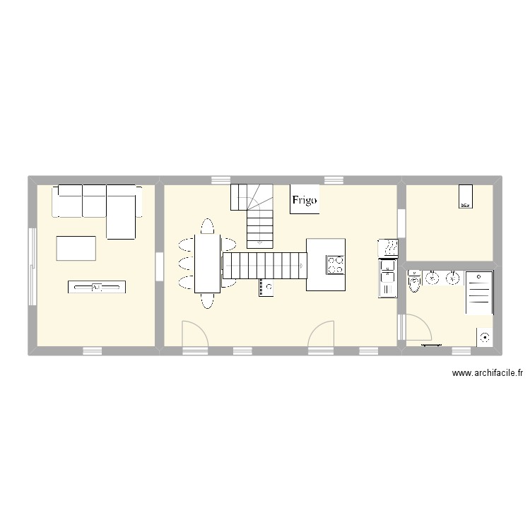 plan électrique 2. Plan de 4 pièces et 67 m2