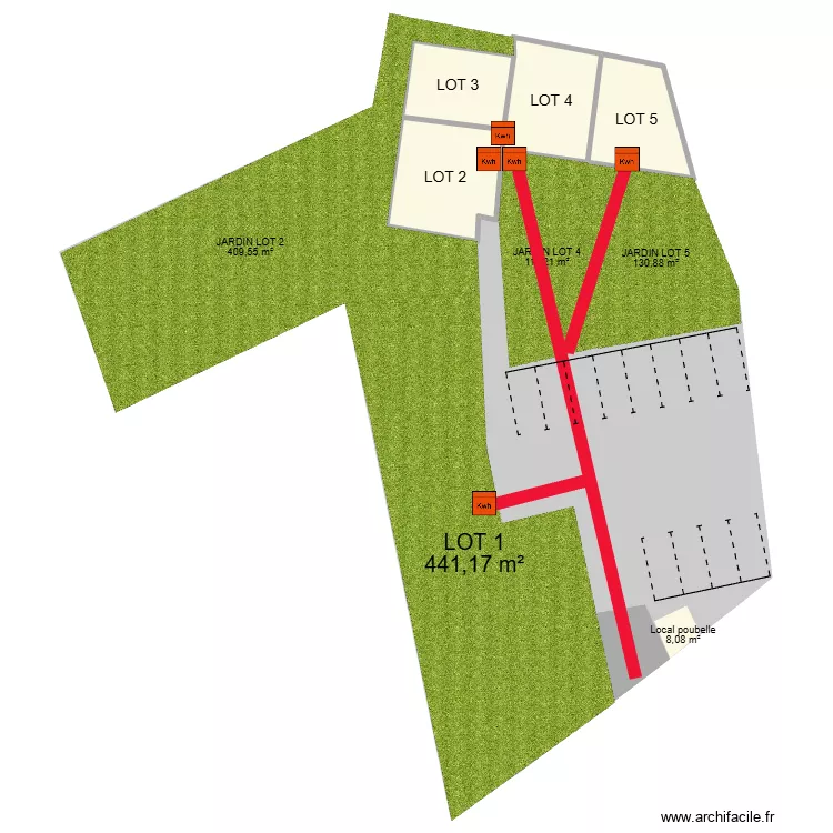MESSIMY enedis. Plan de 0 pièce et 0 m2