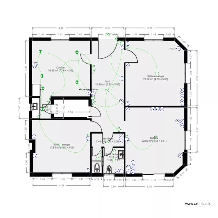 Fournier RDC. Plan de 