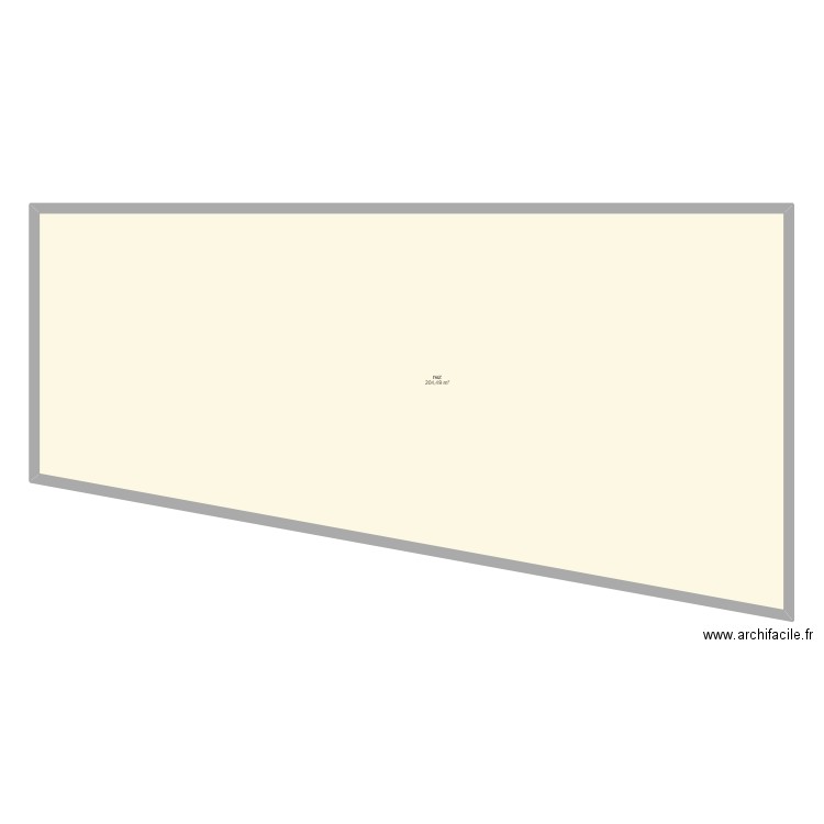 rez. Plan de 1 pièce et 204 m2