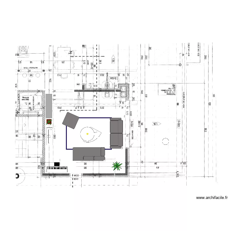 Salon 4. Plan de 