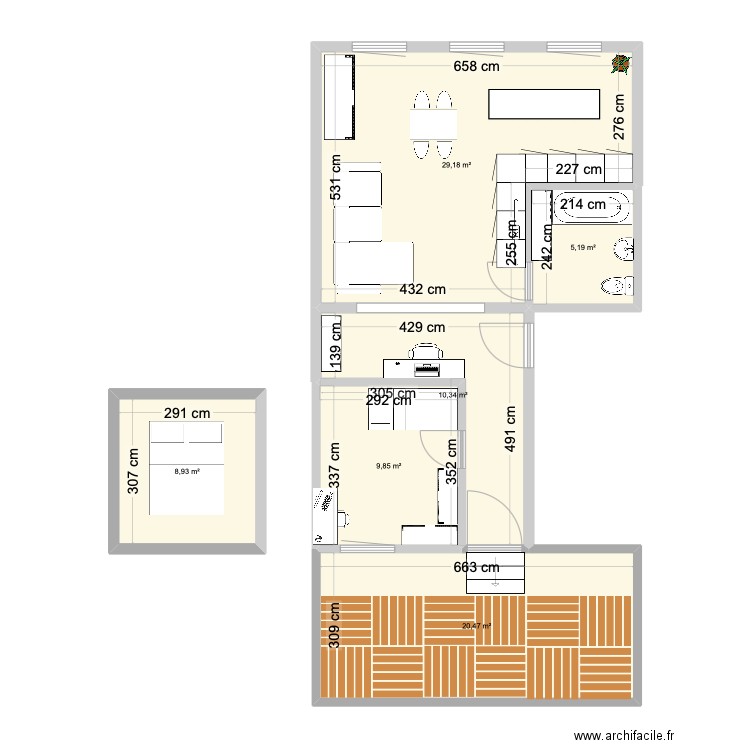 Appartement Ixelles. Plan de 0 pièce et 0 m2