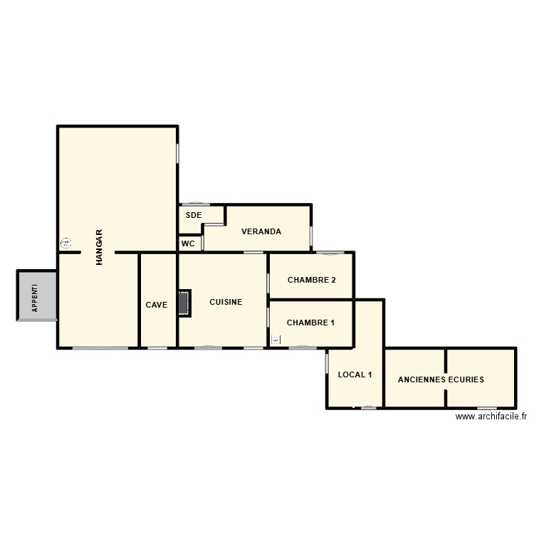 imbert. Plan de 12 pièces et 189 m2