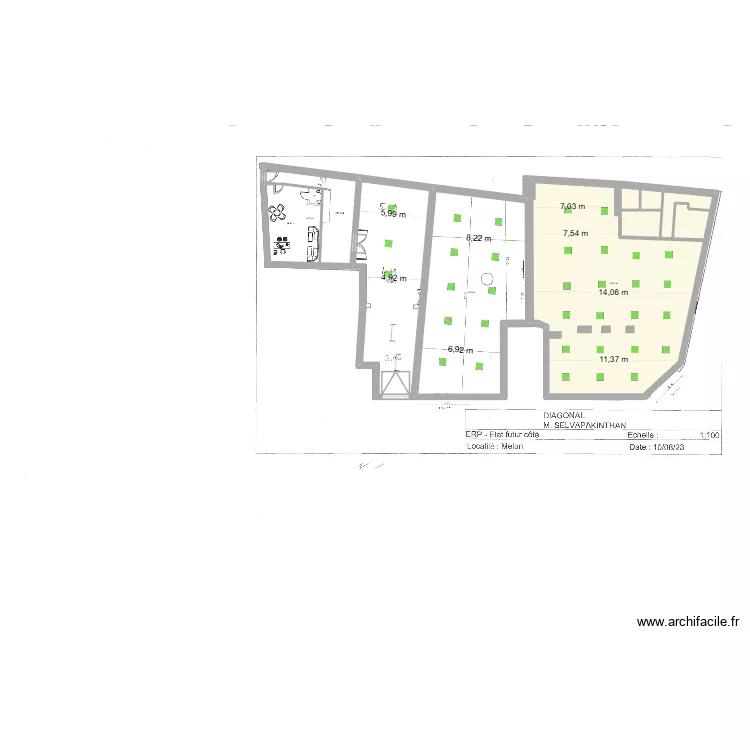 Locaux melun. Plan de 4 et 518 m² Locaux melun. Plan de 4 et 518 m²