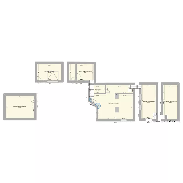 Burgaud Audit. Plan de 7  et 185 m²