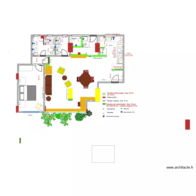 AP SP2-meubl&eacute;. Plan de 