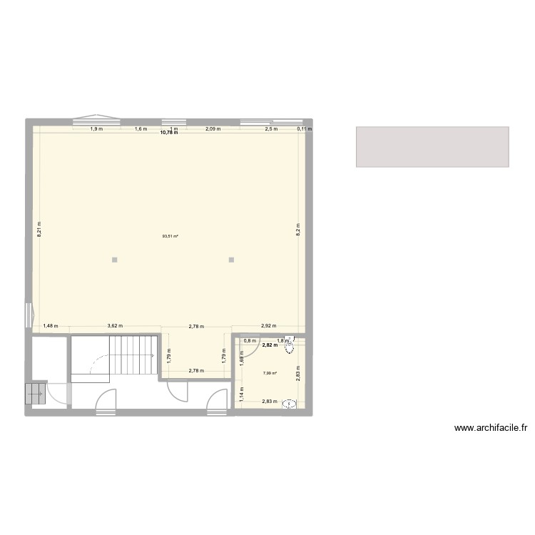 Local 4 Informatique v2. Plan de 0 pièce et 0 m2