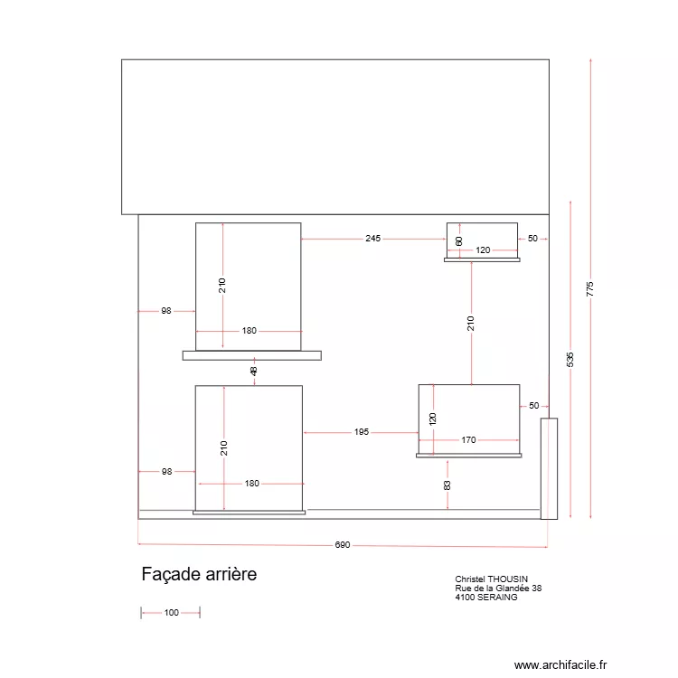 Christel Arri&egrave;re. Plan de 