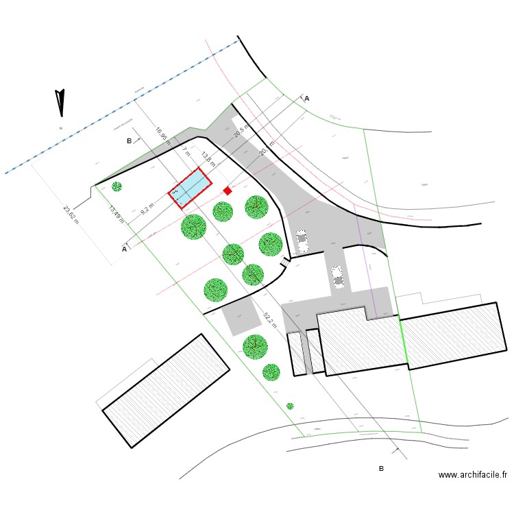 plan verdt. Plan de 0 pièce et 0 m2