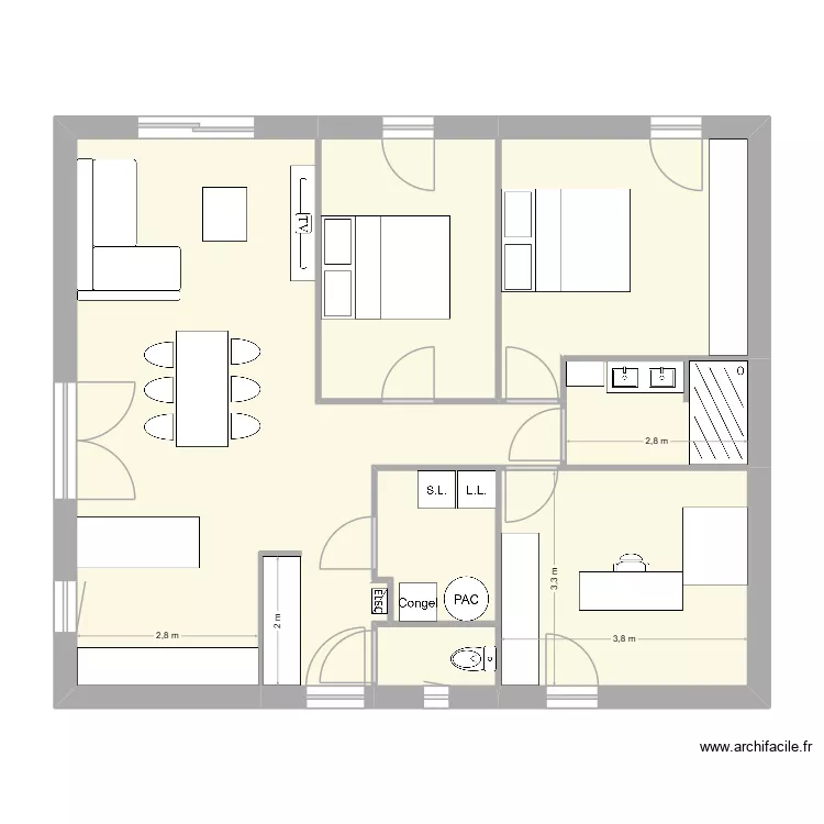Plan Avenant 1.1. Plan de 7 et 84 m² Plan Avenant 1.1. Plan de 7 et 84 m²