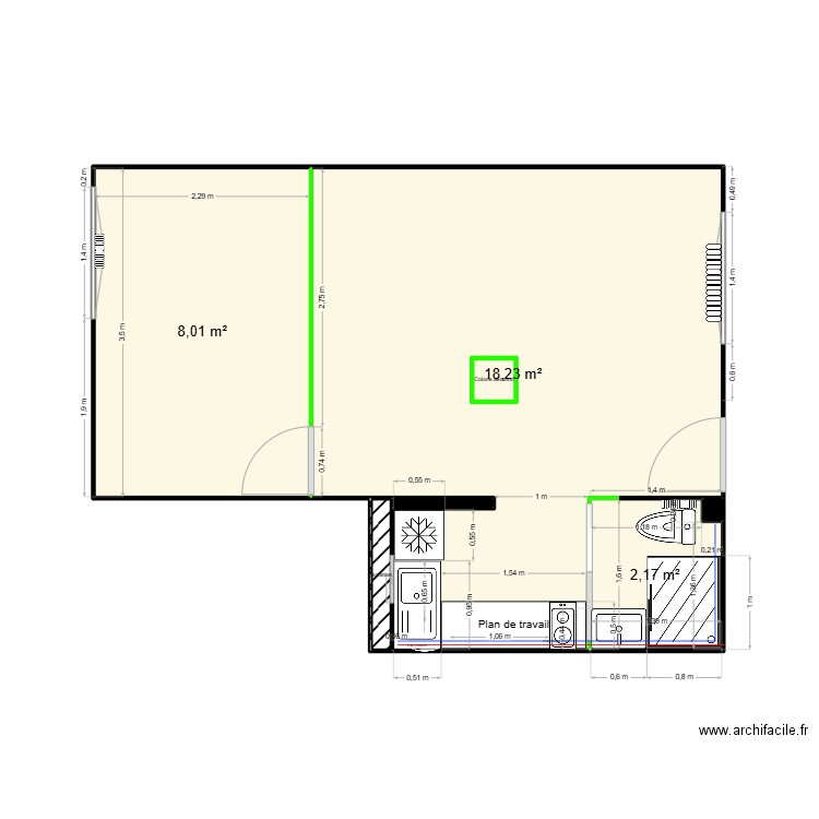 chautemps news. Plan de 7 pièces et 29 m2