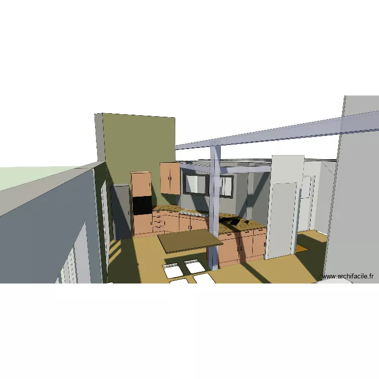 Maison THISE V6 sans mur v3. Plan de 12 et 182 m² Maison THISE V6 sans mur v3. Plan de 12 et 182 m²