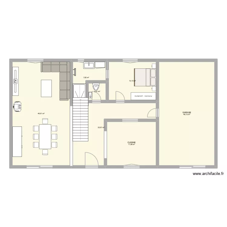 Maison FRASLIN. Plan de 7  et 164 m²