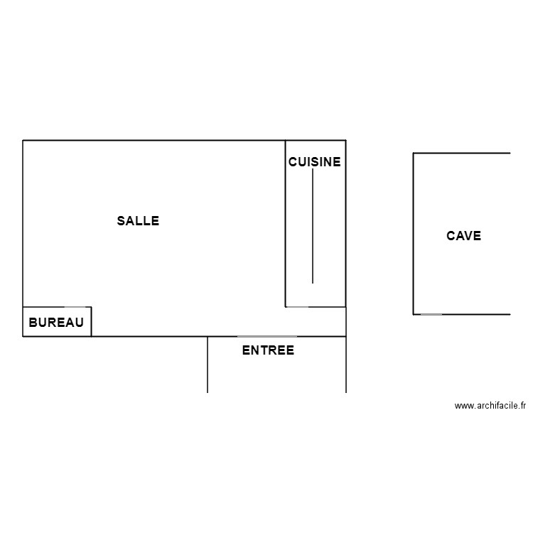 DARK KITCHEN. Plan de 3 pièces et 121 m2
