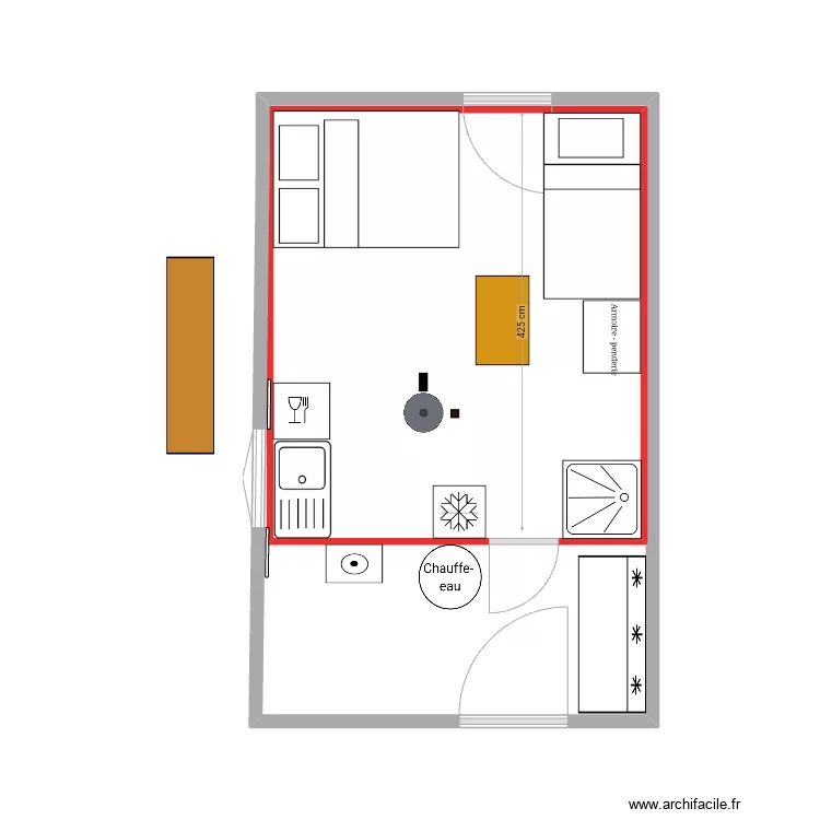 calepinage atelier. Plan de 