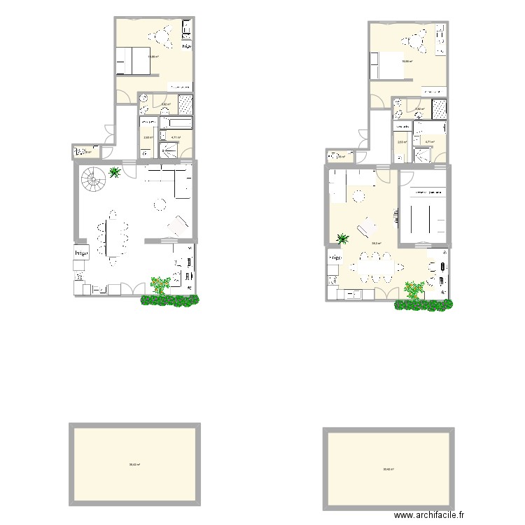 maison Marseille. Plan de 13 pièces et 165 m2