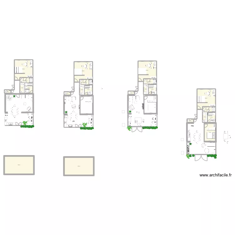 maison Marseille. Plan de 23  et 201 m²