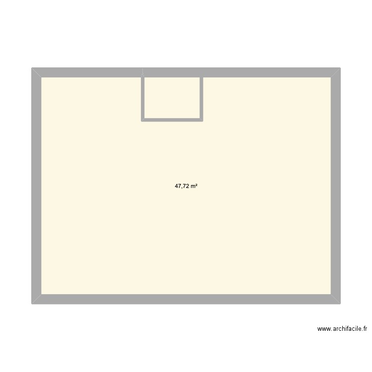 Jean-Louis 1° étage. Plan de 1 pièce et 48 m2