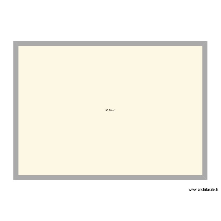 Maison 1er Etage. Plan de 1 pièce et 94 m2