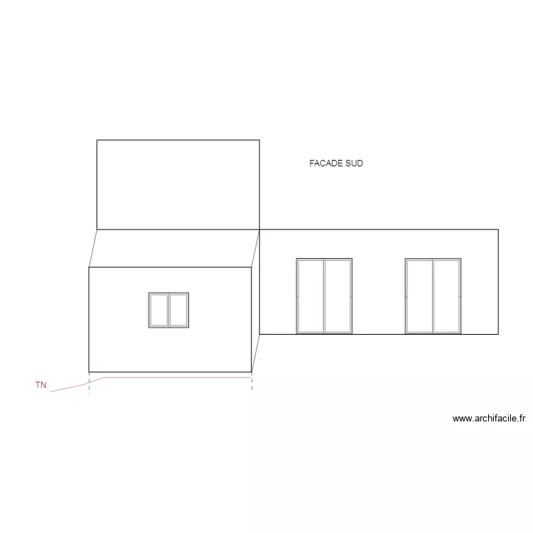 SUD LAGARDERE. Plan de 
