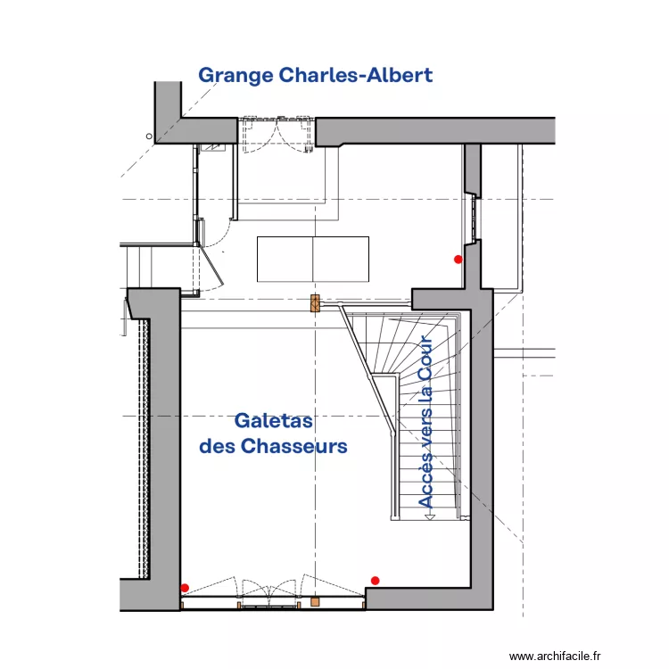 Espace enfants. Plan de 