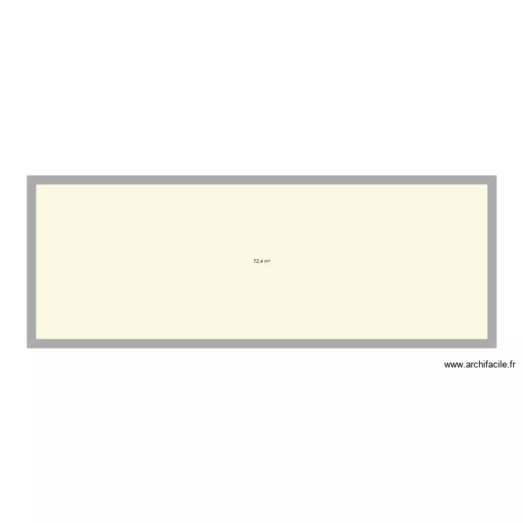 70M CENTRE MIT NORD - 72.4M2- 15X5.5 EXT. Plan de 1 et 72 m² 70M CENTRE MIT NORD - 72.4M2- 15X5.5 EXT. Plan de 1 et 72 m²