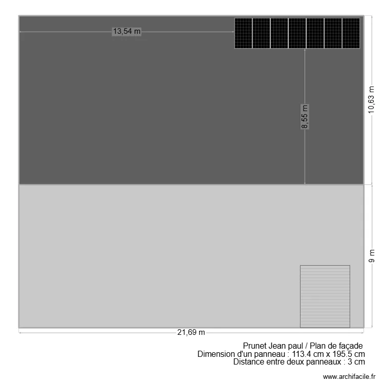Prunet Jean paul facade. Plan de 