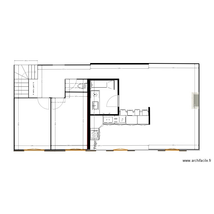 1er étage  avril2024. Plan de 0 pièce et 0 m2